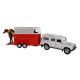 Kids Globe Farming Land Rover met paardentrailer 26cm 521712