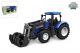 Kids Globe Farming Tractor met frontlader blauw 27 cm 540474