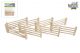 Kids Globe 6 houten hekken 1:32 houtkleur 610667