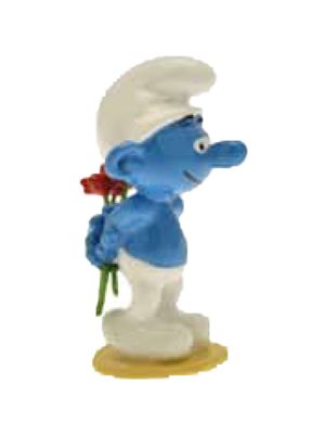 Pixi Smurf met een bloem 6433