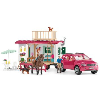 Schleich Horse Club Kamperen met de caravan 72205 Exclusief