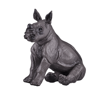 Mojo Wild Life Baby Neushoorn zittend 387257