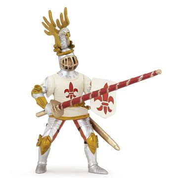 Papo History Witte Ridder Fleur De Lys 39790