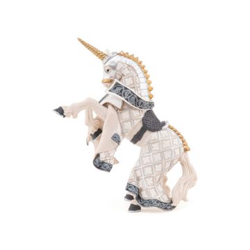 PAPO Paard van de wapenmeester met eenhoornhelm 39916