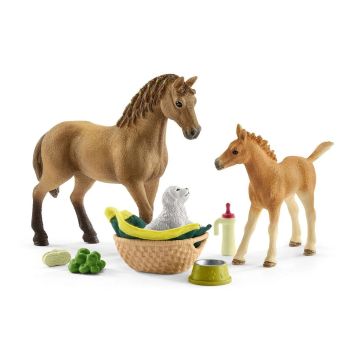 Schleich Horse Club Sarahs zorg voor jonge dieren 42432
