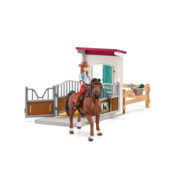 Schleich Horse Club Paardenbox met Hannah en Cayenne 42710 Exclusief