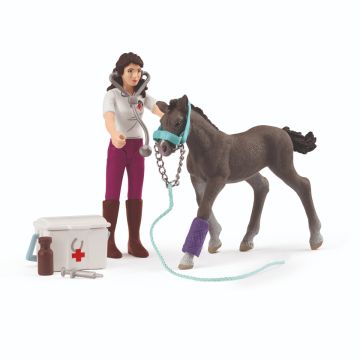 Schleich Horse Club mevr. Kramel met veulen 42752