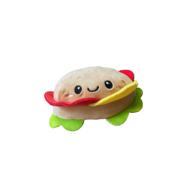 Fluffy Menu fast food pluche Hamburger 16/11cm 660651 Fluffy Menu fast food pluche Hamburger 16/11cm 660651