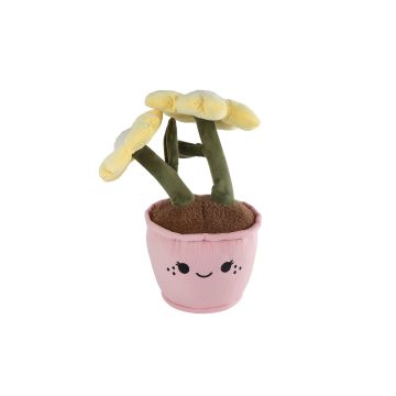 Take Me Home Bloempot XL pluche Roze pot 45cm 661163 Take Me Home Bloempot XL pluche Roze pot 45cm 661163