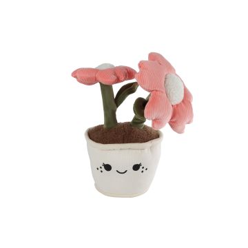 Take Me Home Bloempot XL pluche Witte pot 45cm 661163 Take Me Home Bloempot XL pluche Witte pot 45cm 661163