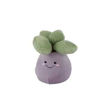 Take Me Home Paarse ronde pot L pluche 22cm 661165