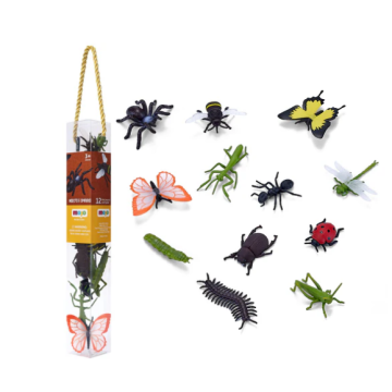Mojo Wild Life mini insecten en spinnen 12st 380058 Mojo Wild Life mini insecten en spinnen 12st 380058