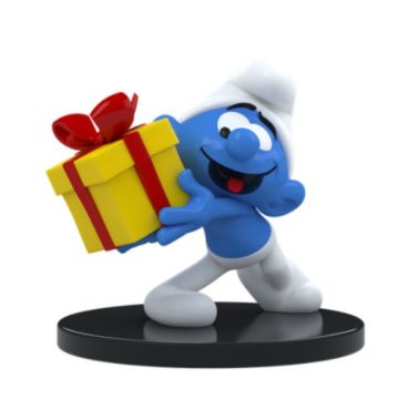 Blue Resin Lolsmurf met geschenk 700114