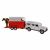Kids Globe Land Rover met paardentrailer die cast 27cm 521712