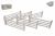 Kids Globe 6 houten hekken 1:24 wit 610229