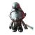 Zilverkleurige Smurf 20 cm
