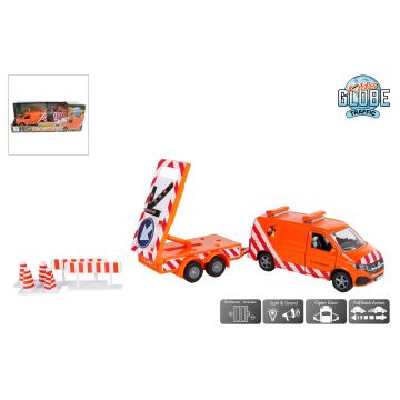 Kids Globe Volkswagen Transporter met pijlwagen met licht 27,5cm 510365