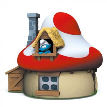 Plastoy Smurfen Het Paddenstoelenhuis Spaarpot 080201