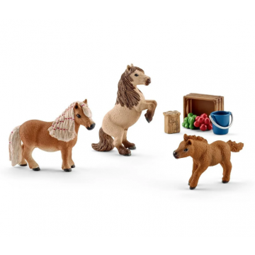 Schleich Horse Club Minishetlander familie 41432