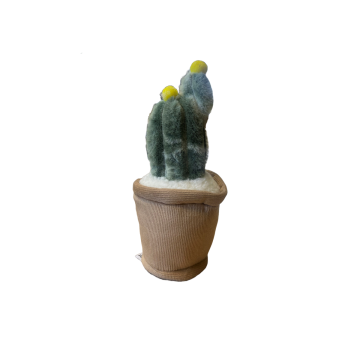 Take Me Home plant pluche Cactus met geel 12-17cm 660620