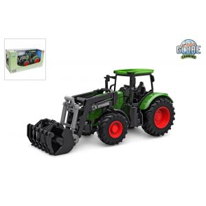 Kids Globe Farming Tractor met frontlader groen 27 cm 540472