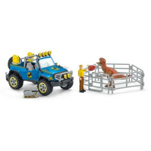 Schleich Dinosaurus off-road voertuig met dino buitenpost 41464 