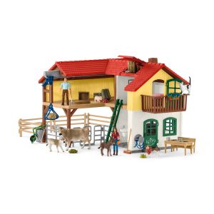 Schleich Farm World Farm World Boerenhuis met Stal en Dieren 42407 