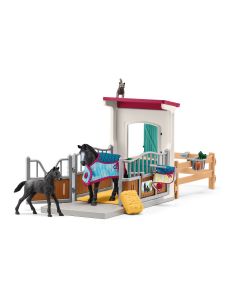 Schleich Horse Club Paardenbox met merrie en veulen 42611