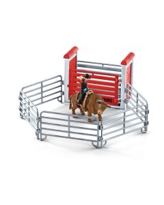 Schleich Farm World Rodeo met Stier en Cowboy 41419 